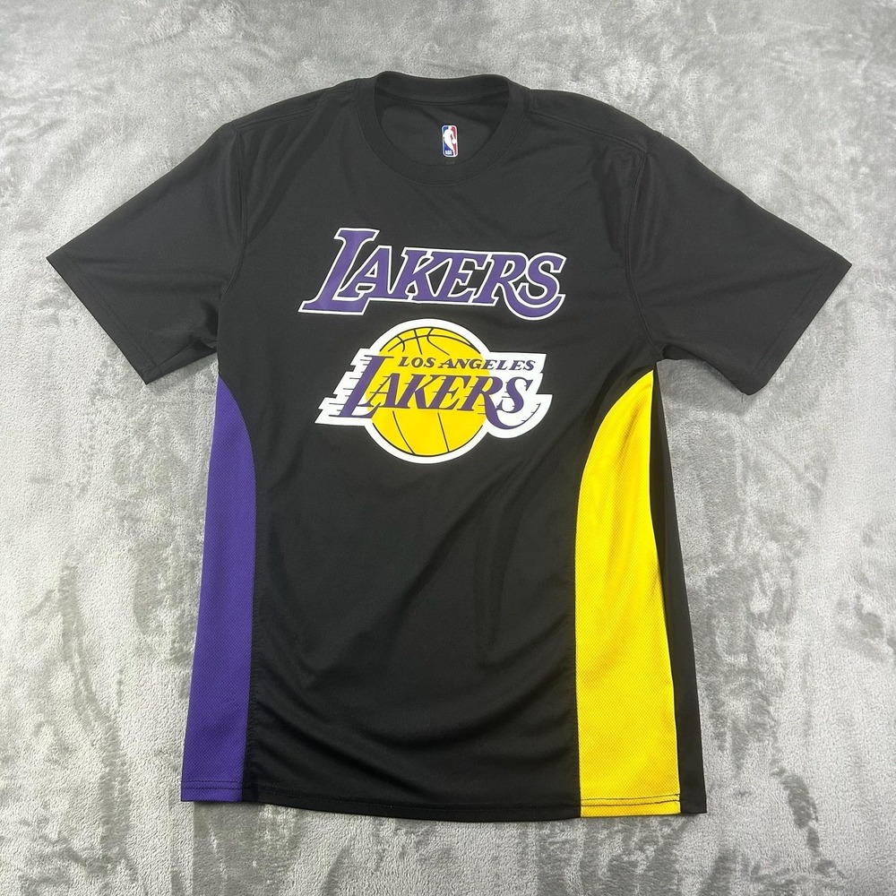Los Angeles Lakers Shirt Mens Medium Black NBA Basketball LeBron 6 Outerstuff
